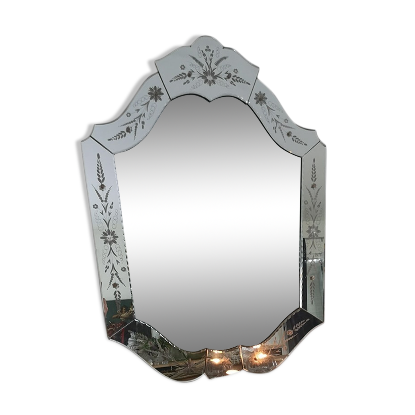 Large vintage venetian mirror  95x67cm