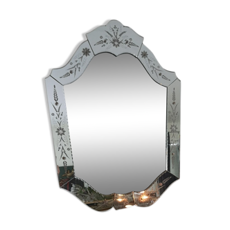 Large vintage venetian mirror  95x67cm