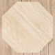 Italian Octagonal travertine table, 1980s.