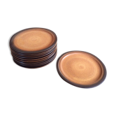 Série de 11 assiettes à dessert