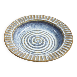 Plat en céramique bleue