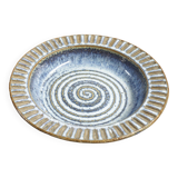 Plat en céramique bleue Maria Philippi et Einar Johansen, Søholm, Danemark années 1960