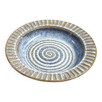 Blue Ceramic Dish Maria Philippi and Einar Johansen, Søholm, Denmark 1960s