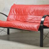 Vintage design sofa from the 80s/90s in leather