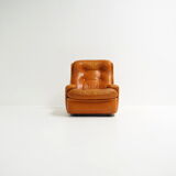Fauteuil en cuir funky par Michel Cadestin pour Airborne