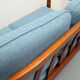 1960s 2-seater sofa in cherrywood middle blue, Wilhelm Knoll