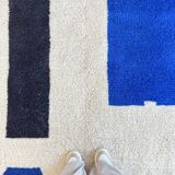 Tapis berbère beni ouarain traditionnel fait à la main
