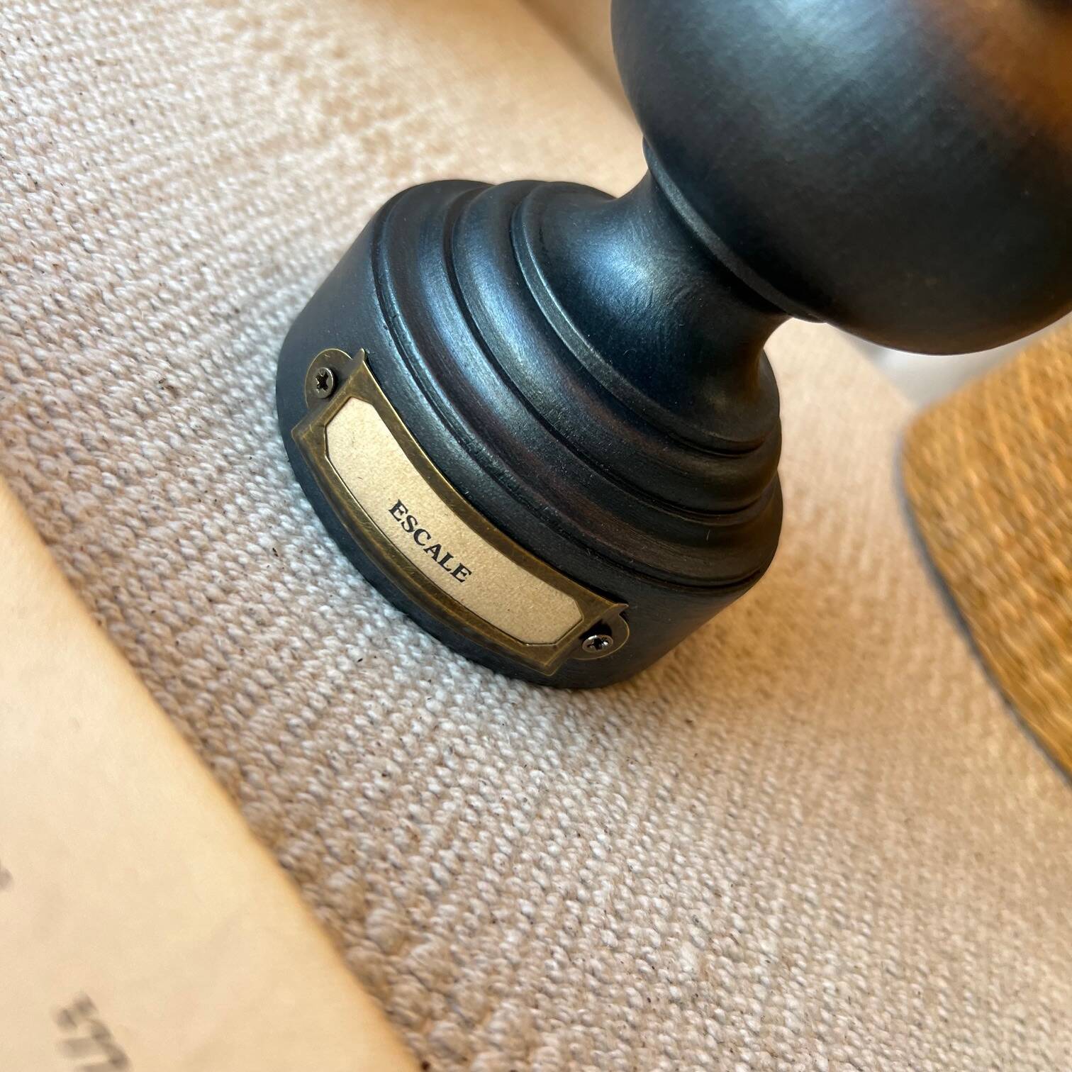 Vintage wooden lamp “Escale”