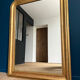 Old mirror Louis-Philippe beaded 128cm/95,cm gilded with gold leaf
