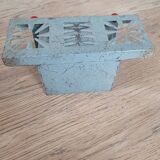 Miniature metal gas stove, (toy from the 1950s)