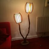 1950 rattan lamp