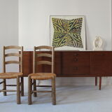 French handmade mulched chairs