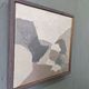 Mid-century modern swedish "alabaster", abstract framed oil painting