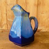 Pichet en grés flammé bleu Art Deco