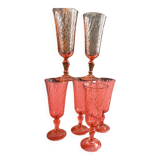 6 verres à pied Rosaline
