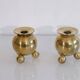 Pair of Scandinavian brass candlesticks 1970