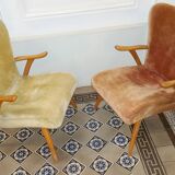 Lot of 2 Wing chairs chair Zig Zag