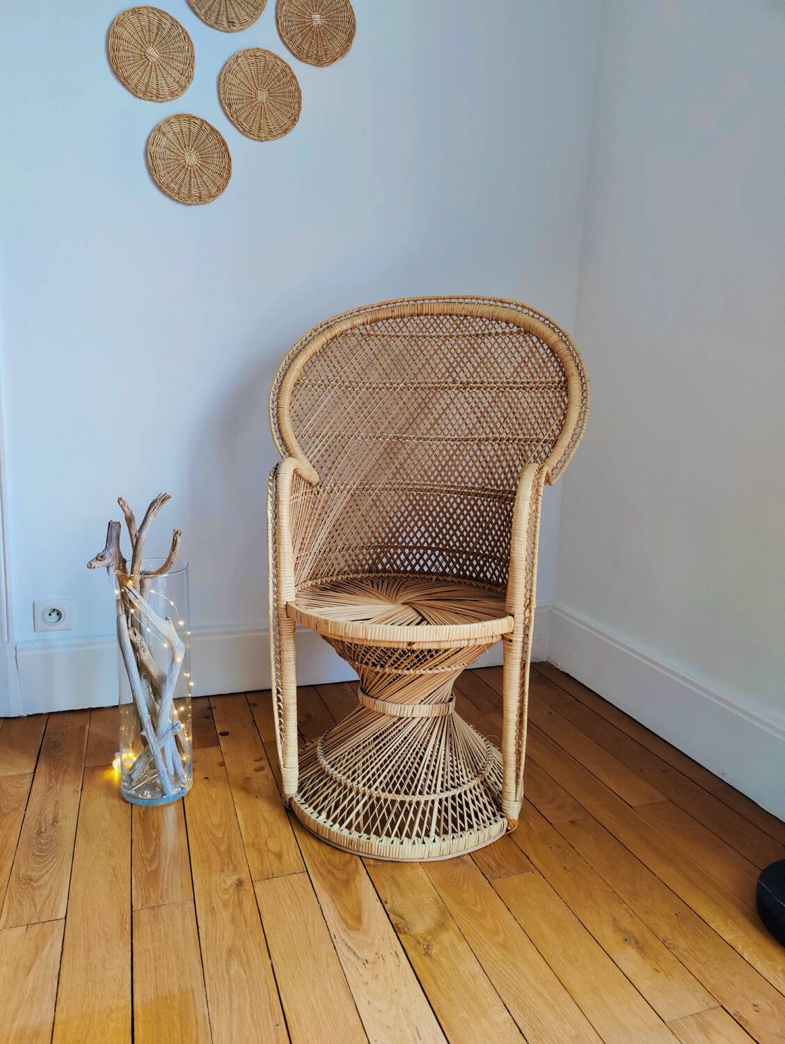 Emmanuelle wicker armchair