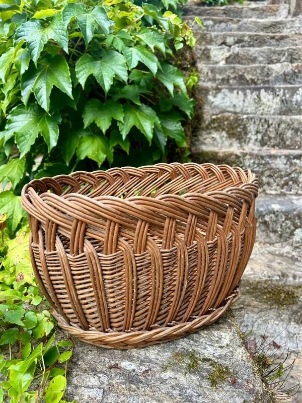 Panier en osier ovale