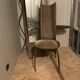 Dressing table coat rack by Roger Landault with its chair.