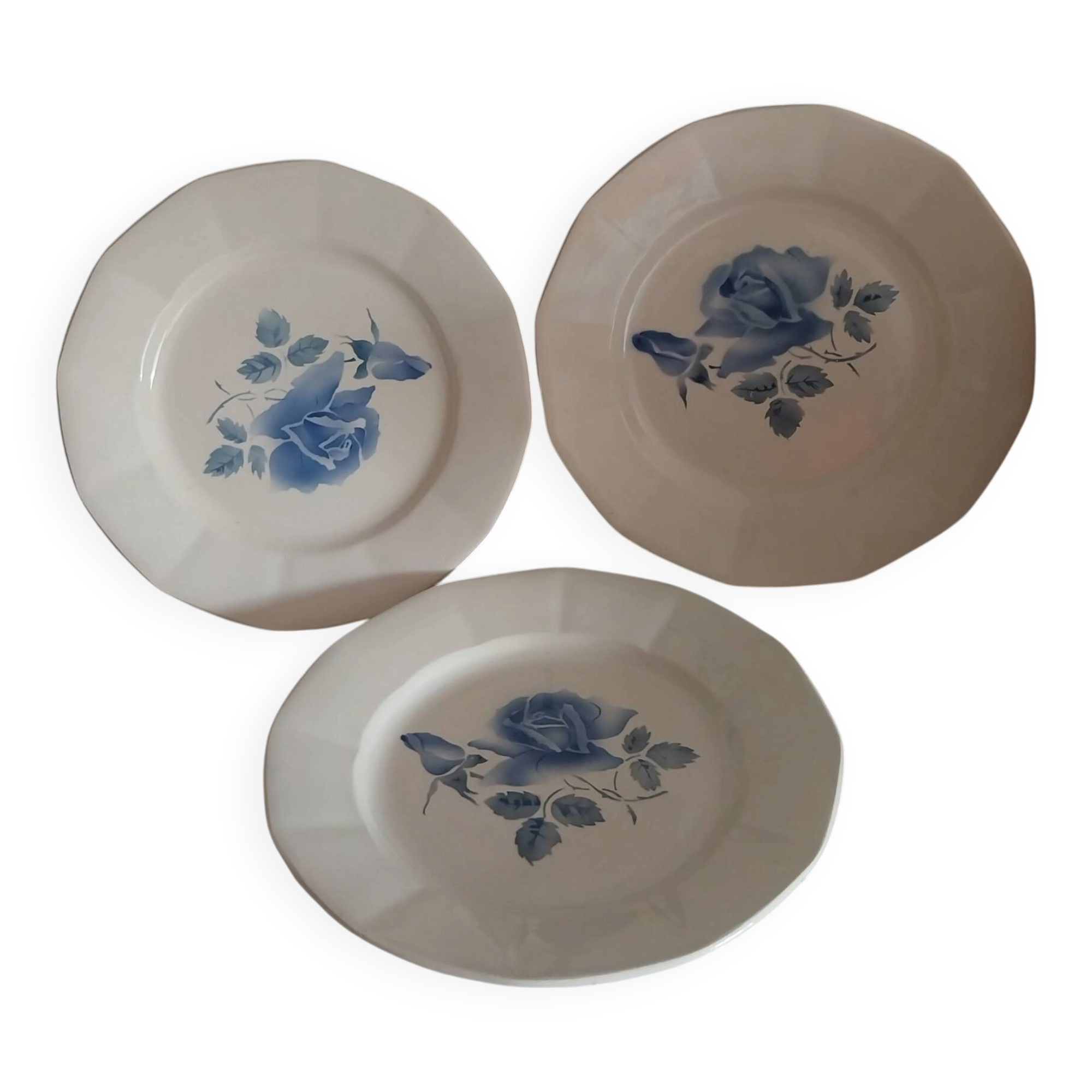 Old flat plates Digoin Sarreguemines