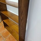 Oak wall bookcase shelf
