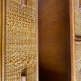Rattan chest of drawers