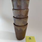 Digoin golden stoneware cups
