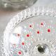 Vintage transparent crystal glass decorative plate, Italy, 1960s.