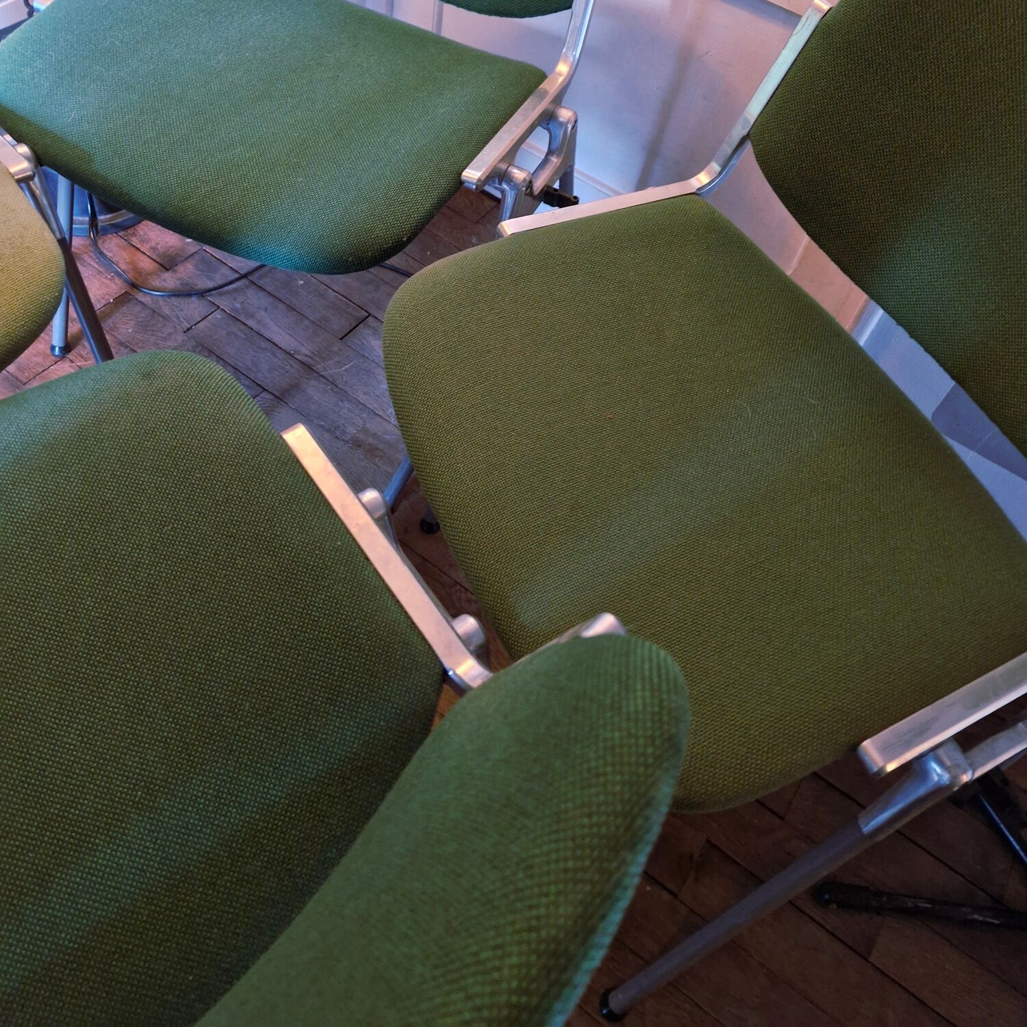 Set of 4 DSC 106 Chairs by Giancarlo Piretti Anonima Castelli, 1965.