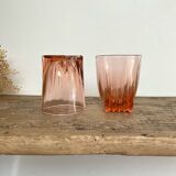 6 verres Rosaline vintage « art déco »