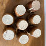 Terracotta and gray orangeade service