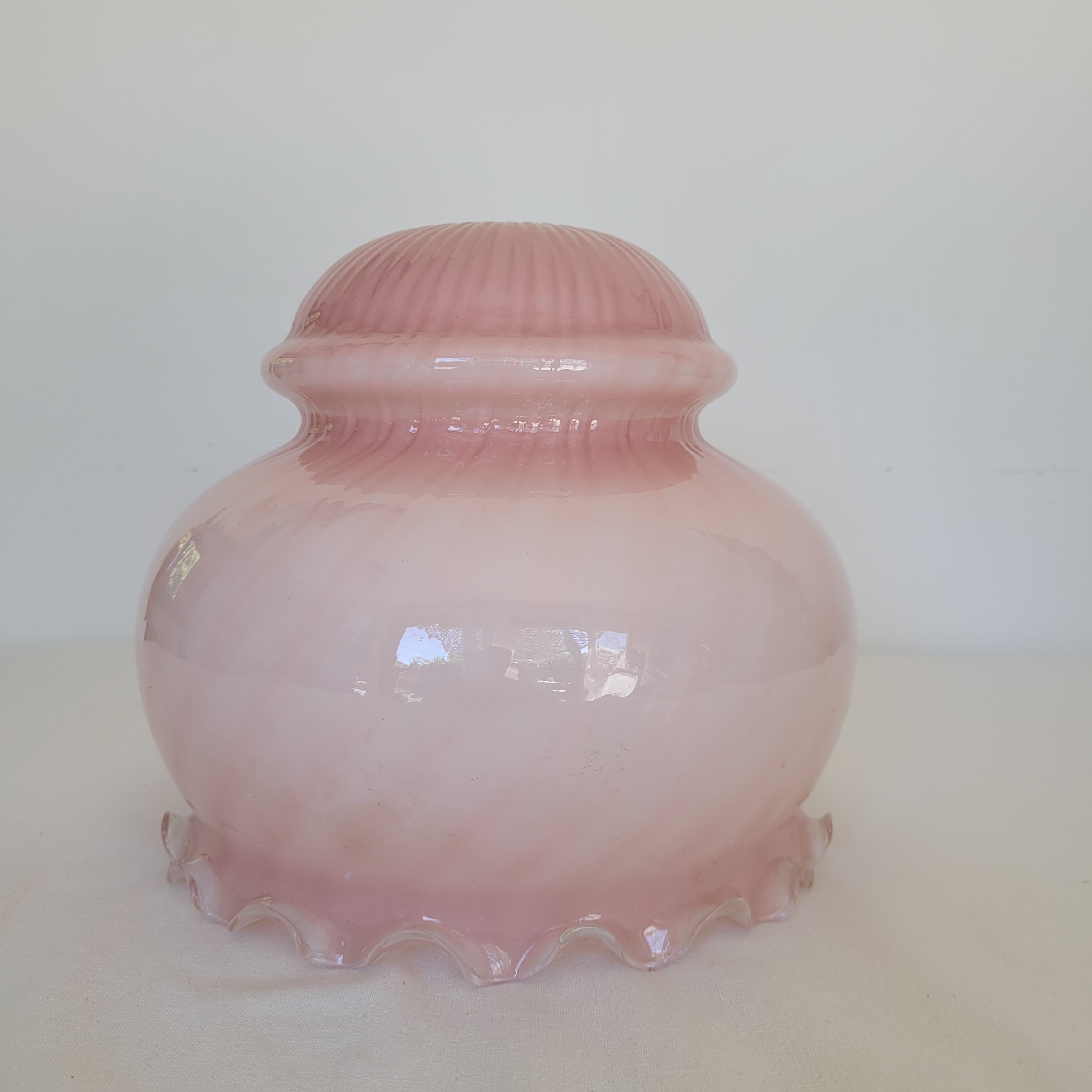 Suspension / abajour opaline pink