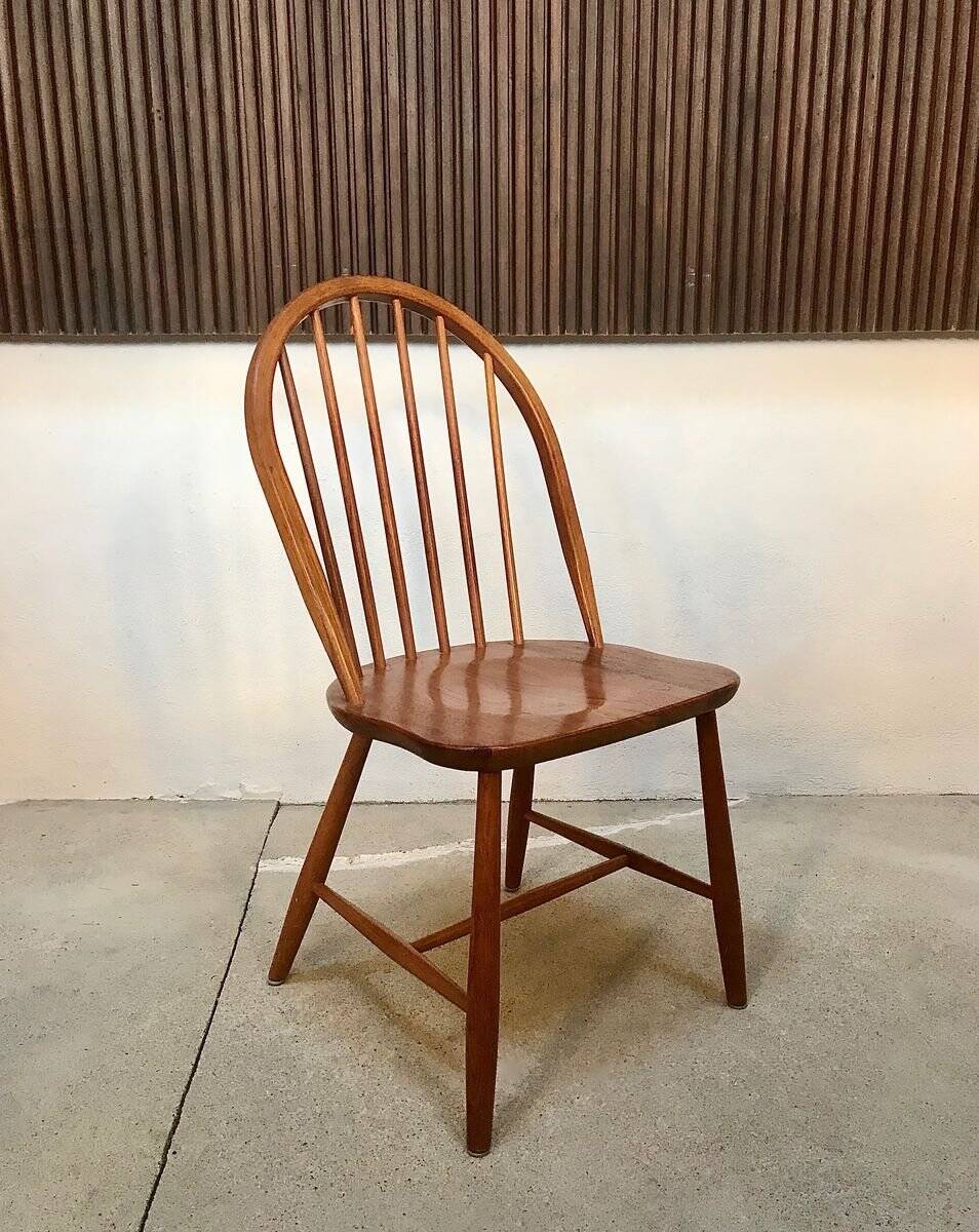 Windsor Side Chair by Erik Ole Jørgensen for Tram Chairs, Denmark 1960s