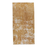 Tapis turc traditionnel vintage moutarde
