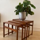 Scandinavian teak nesting tables