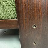 Tobia Scarpa new Green Boucle "Bastiano" 2-Seater Sofa for Knoll, 1960s