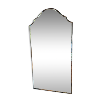 Large Cristal Art crystal mirror, Italy, 1950s
