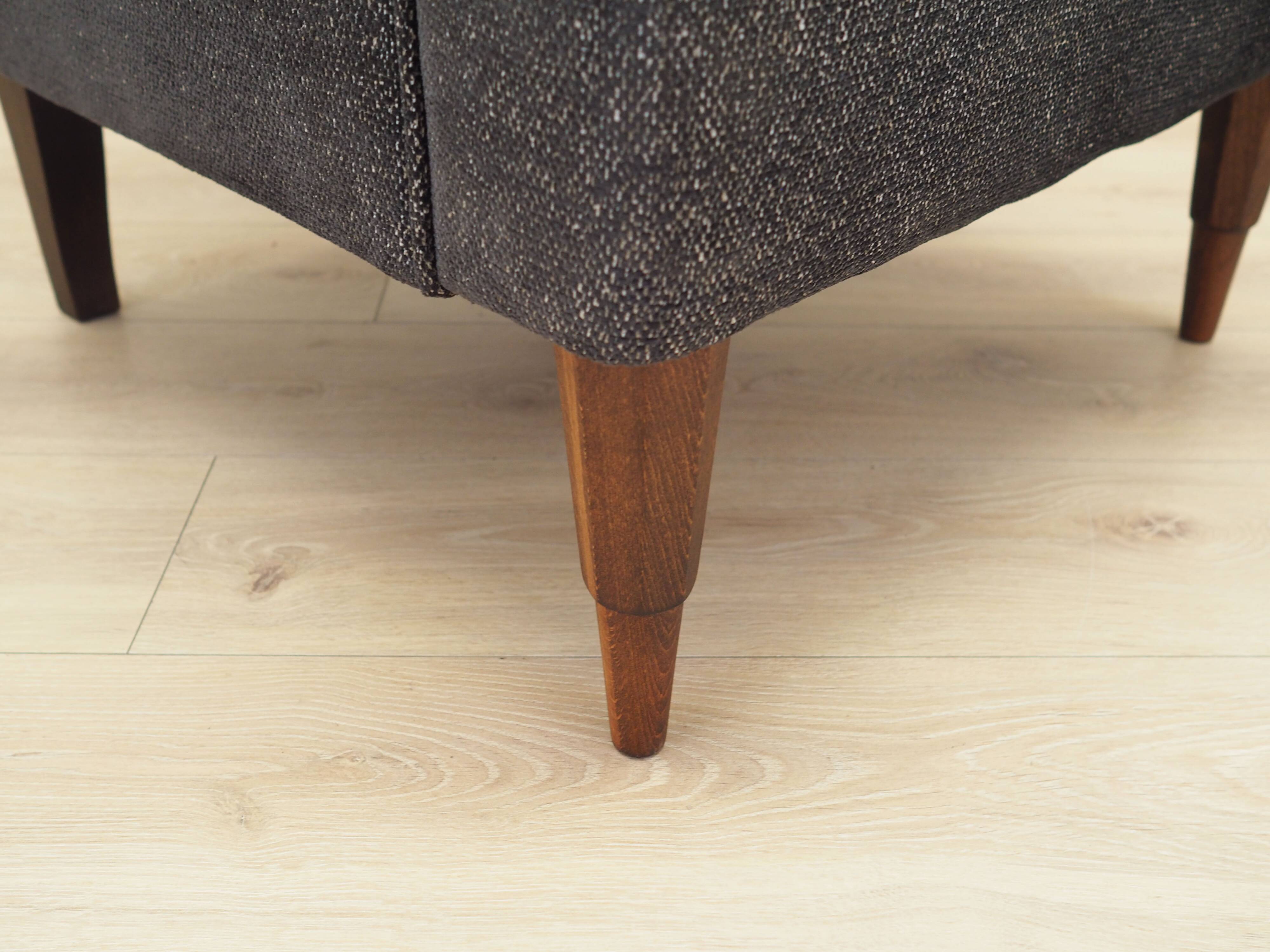 Grey armchair, Italian design, 1970s, production: Italy