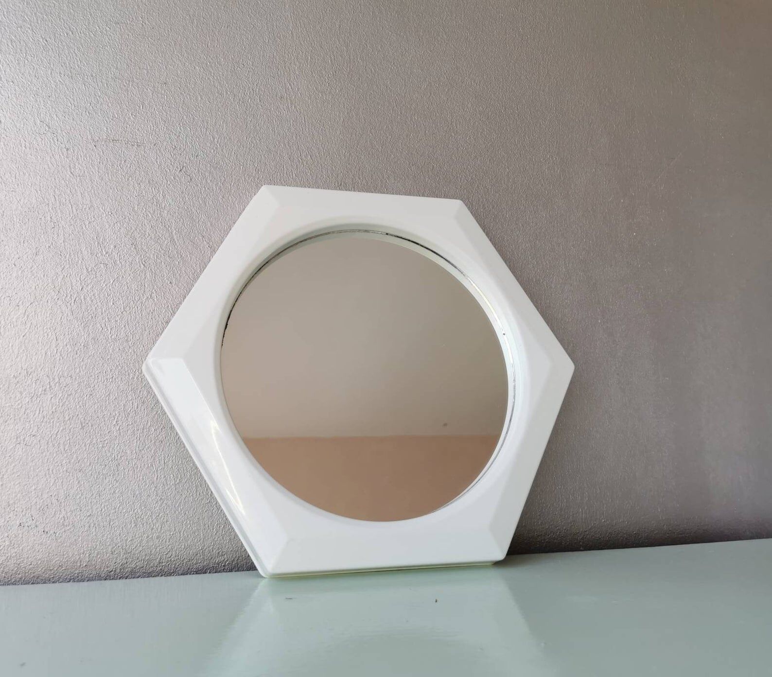 Vintage vintage plastic mirror 1980s