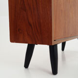 Bookcase with bar Scandinavian design 1980s