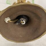 Old brass and tulip table lamp