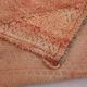 Peach Vintage Moroccan Rug 183 x 274 cm, Berber Wool Rug, Bohemian Rug