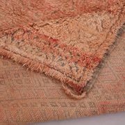 Peach Vintage Moroccan Rug 183 x 274 cm, Berber Wool Rug, Bohemian Rug