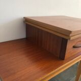 Vintage asymmetrical bedside table