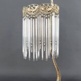 Lampe en Bronze et Pendeloques par H. Guimard, France, Art Nouveau, c. 1910
