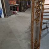Napoleon III period mirror in wood and gilded and painted stucco, 106x83 cm