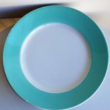 Lot de 4 assiettes vertes et blanches
