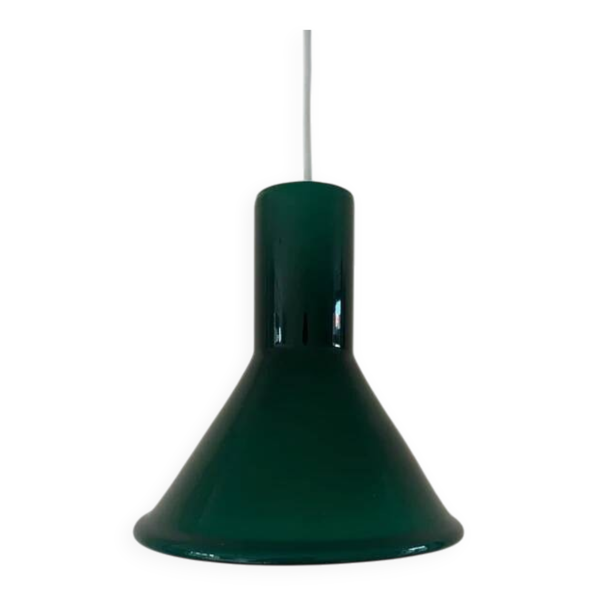 Vintage Holmegaard P&T Pendant - Michael Bang - Danish glass design lamp