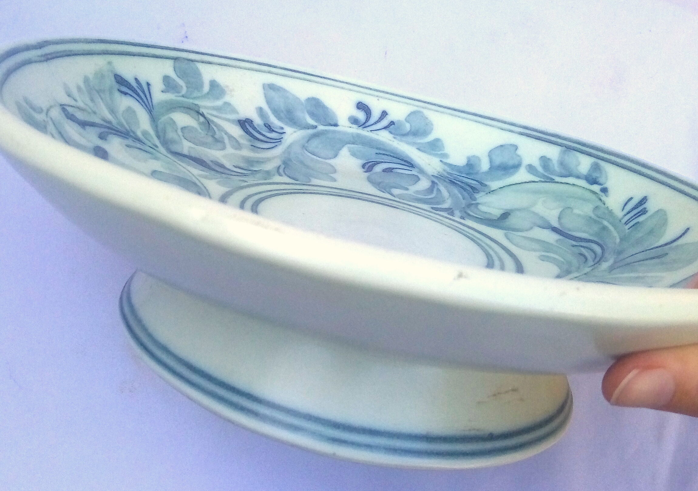 Fruit cup with blue mallorca foliage